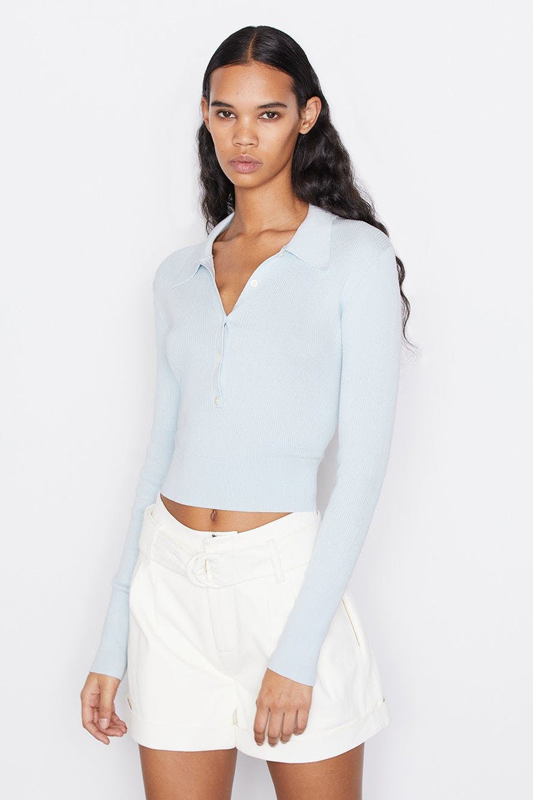Frame - Shrunken Polo Sweater - Image 2