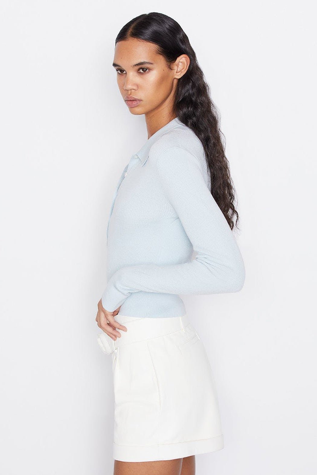 Frame - Shrunken Polo Sweater - Image 4