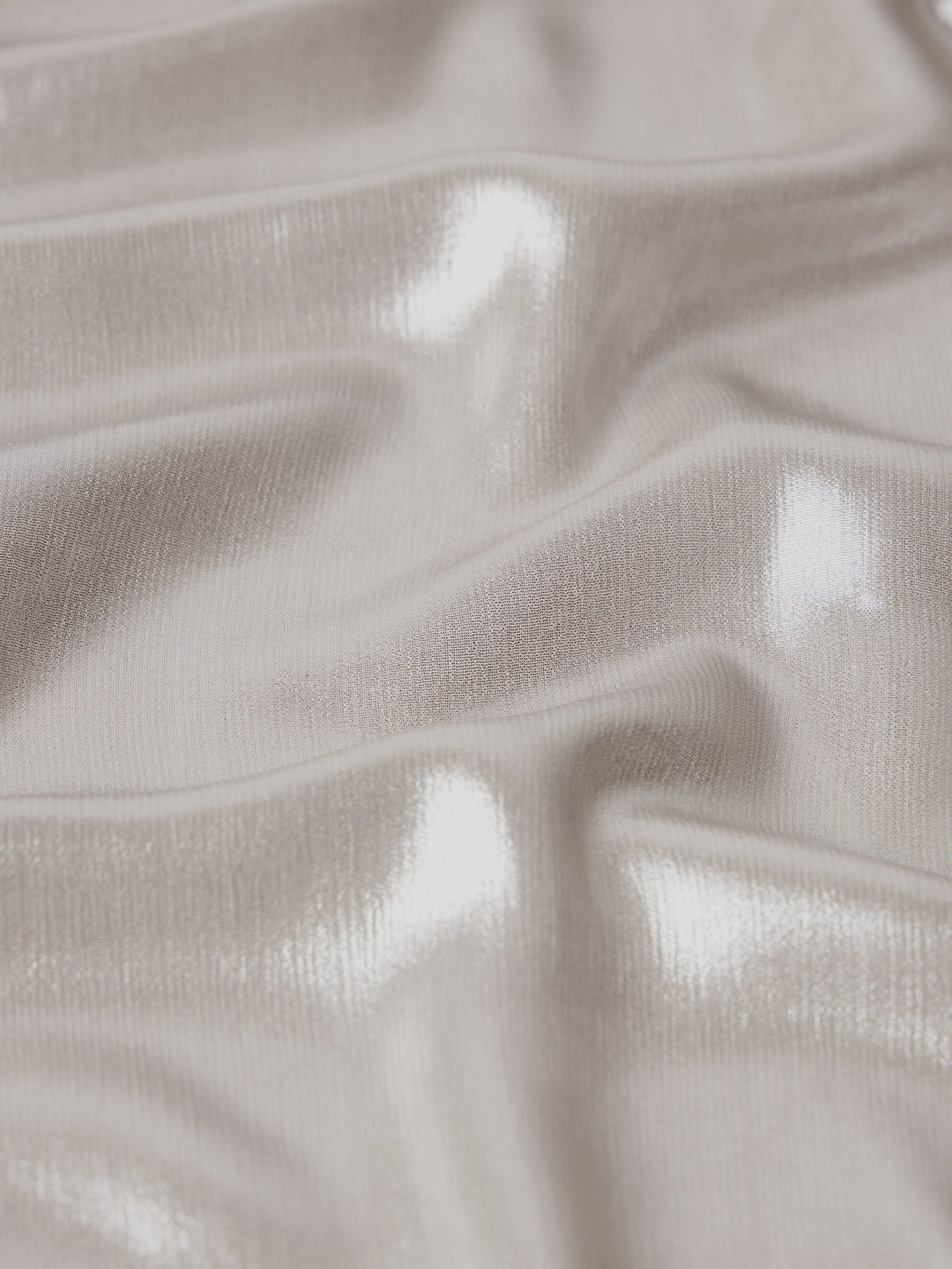 Frame - The Standard Shirt in Silver Lame - Image 3